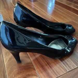 Patton leather peep-toe heels - 7.5